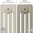 CI-RC-CREAM-025 - Richmond Cream 4 Column Victorian Cast Iron Radiator H460mm x W521mm CI-RC-CREAM-025 - Richmond Cream 4 Column Victorian Cast Iron Radiator H460mm x W521mm